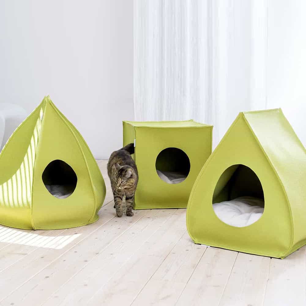 Case per gatti in feltro - Grotte per gatti Berta. Mood e Pina di pet-interiors.